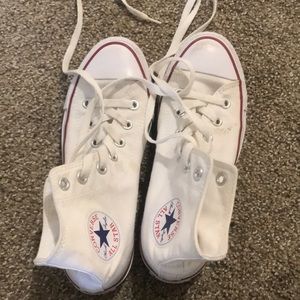 White Hi Top Converse